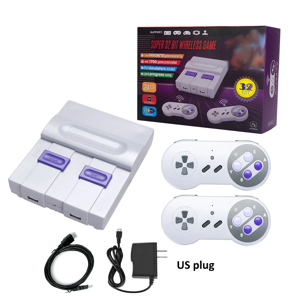 32 битная ТВ видеоигровая консоль со встроенными 1788 классическими играми и