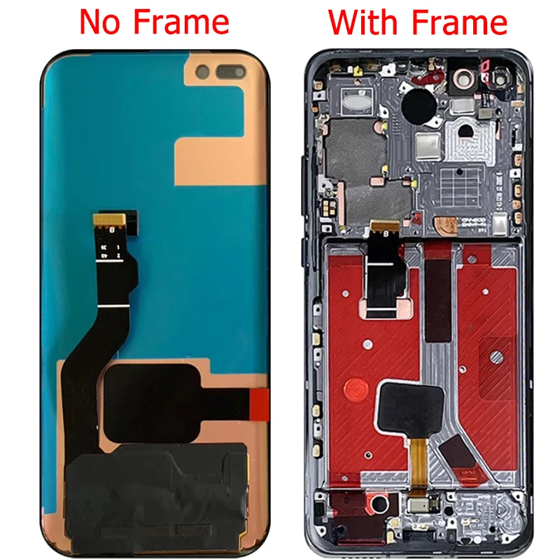 Pantalla LCD Original para Huawei P40 Pro, con Marco, ELS-NX9 de 6,58 pulgadas, P40 Pro, ELS-N04, piezas de Panel de pantalla t&aacute;ctil-1