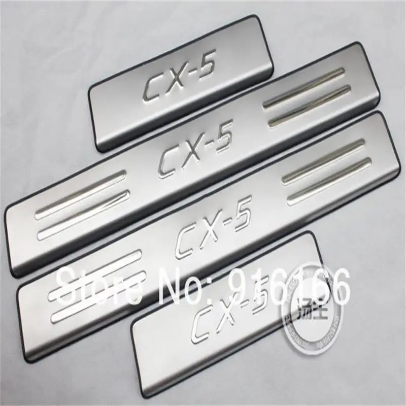 

Для Mazda CX-5 2013 2014 2015 2016 Высококачественная накладка из нержавеющей стали/порог двери, Стайлинг автомобиля