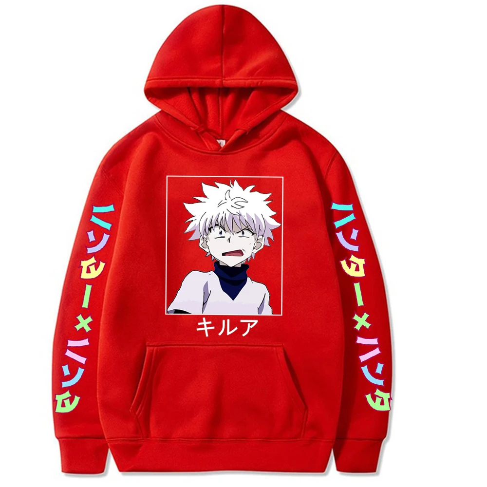 

2021 springnew Anime Hunter X Hunter hoodie Killua Leorio Kurapika Gon Hisoka Print Pullover men women Hoodies Streetswear Tops