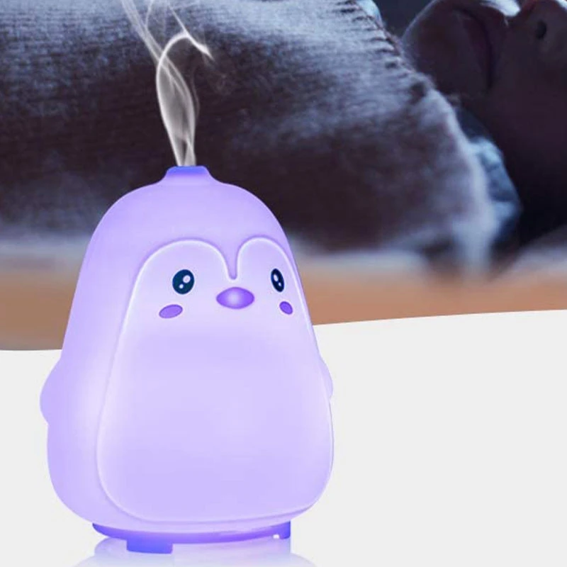 

Gifts forWomen Girlfriend Teen Girls,Penguin Small Humidifier, Cute Mini 100Ml Cool Mist Humidifier forOffice Bedroom.