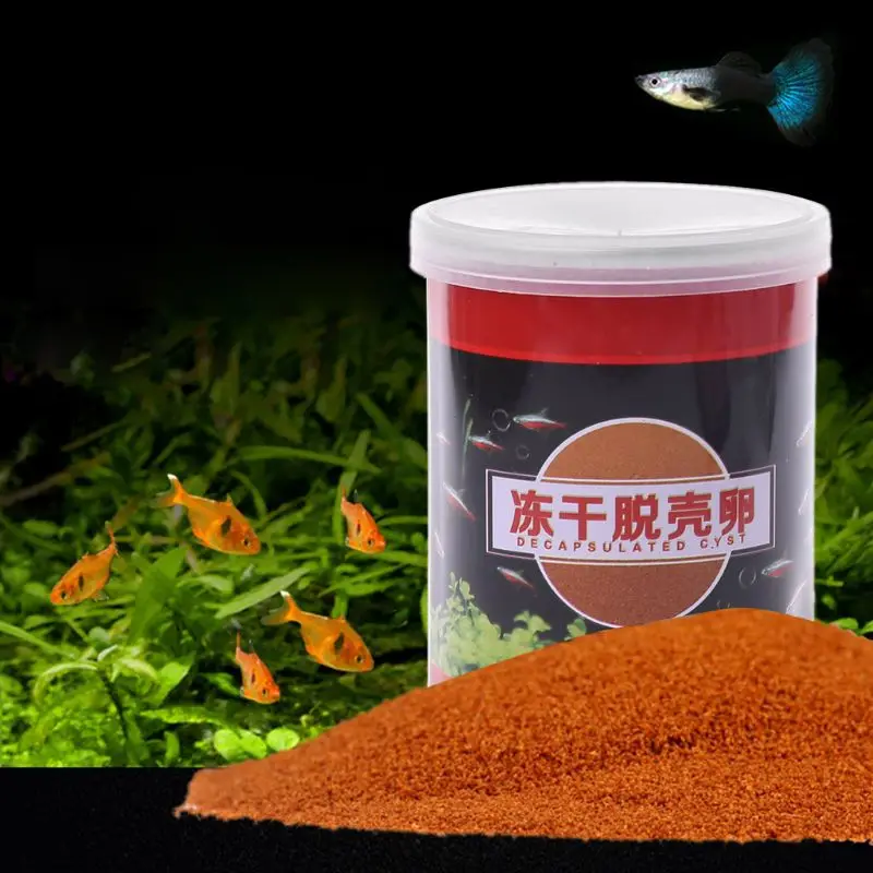 

Aquarium Fish food Feeding Freeze Dried Brine Shrimp eggs for Tropical Fish Nutrition