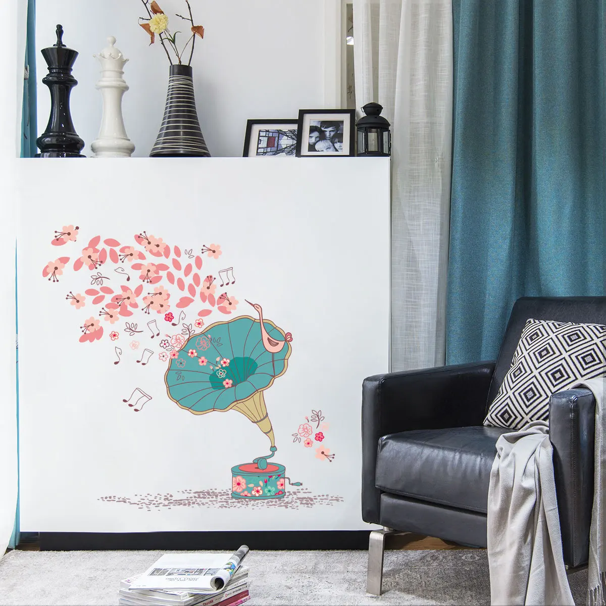 Настенная Наклейка для детской комнаты украшение мультяшный фон бумажный цветок