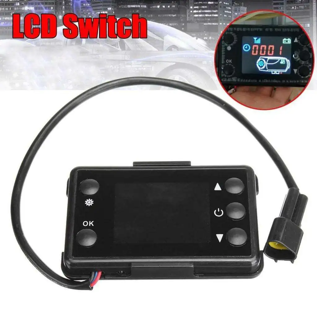 

Car Truck 12V LCD Monitor Air Heater Parking Heater Switch - Universal fit most 12V car truck heater