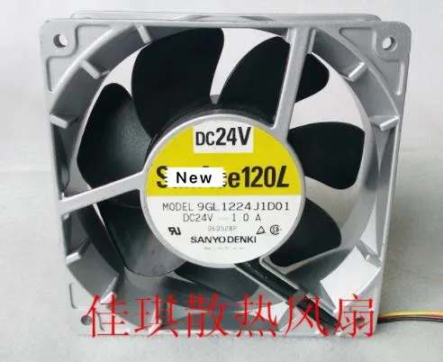 

For Sanyo Denki 9GL1224J1D01 Server Cooling Fan DC 24V 1.0A 120x120x38mm 3-wire