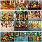 HUACAN 5D DIY Алмазная вышивка кухня пейзаж мозаика Живопись горный хрусталь картина Полное квадратное сверло подарок