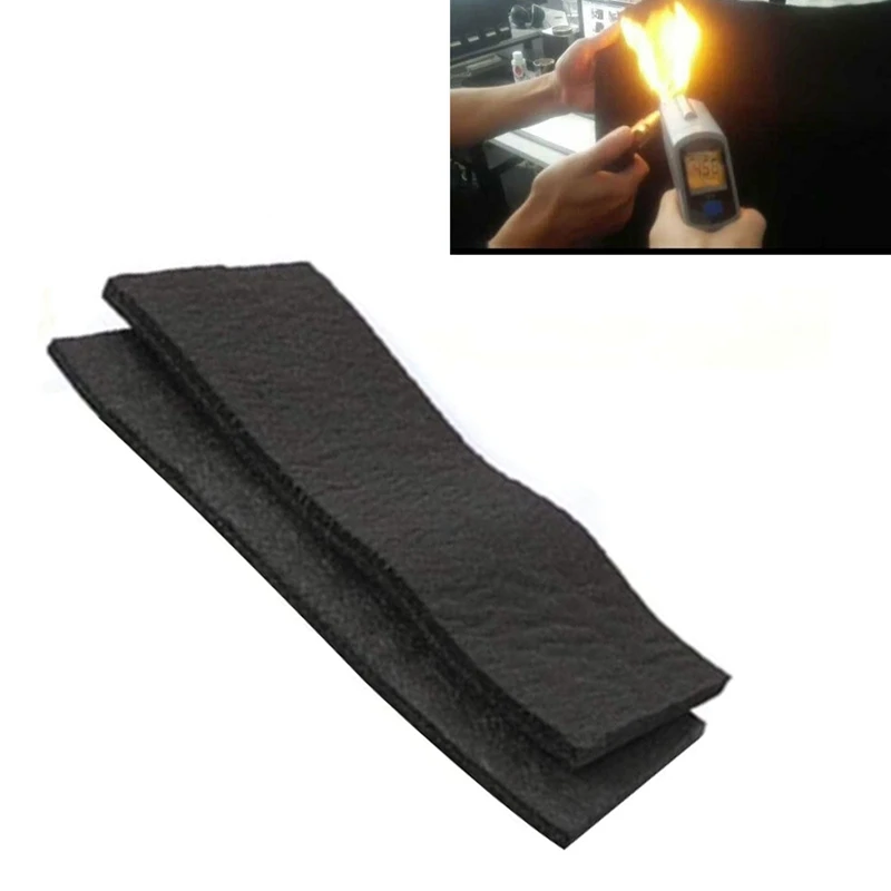 

2 Pcs Carbon Fiber Welding Blanket Torch Shield Plumbing Heat Sink Slag Fire 3X200X300mm