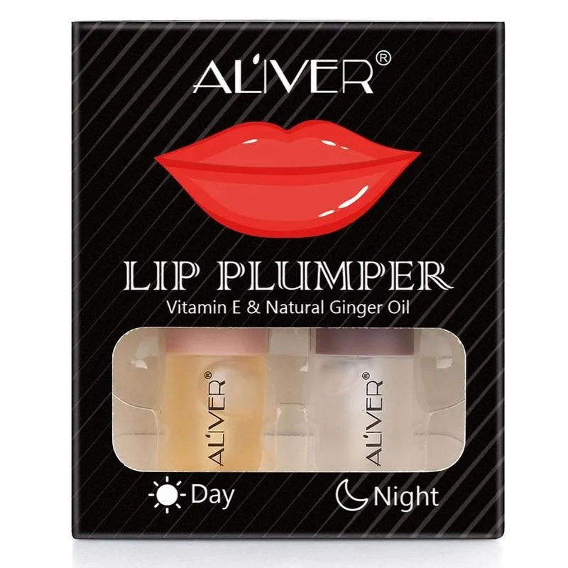 

2pcs Volumising Lip Repairing Lip Plumper Moisturizing Enhancement Reduce Lip Fine Lines Nutritious Lips Enhancer Serum