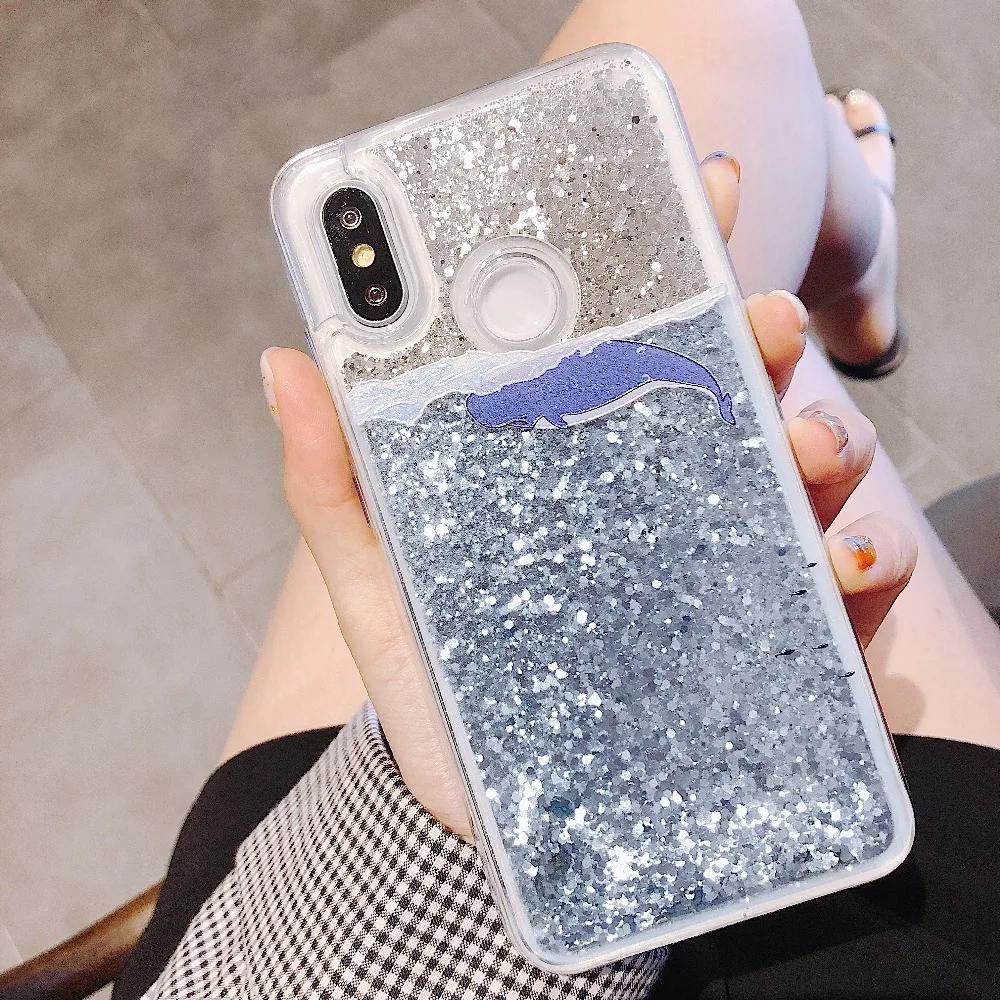 Чехол Dynamic Liquid для xiaomi Mi 8 lite 5x 6x MIX 2 2S max 3 F1 чехол с сыпучим песком телефона xiomi redmi note
