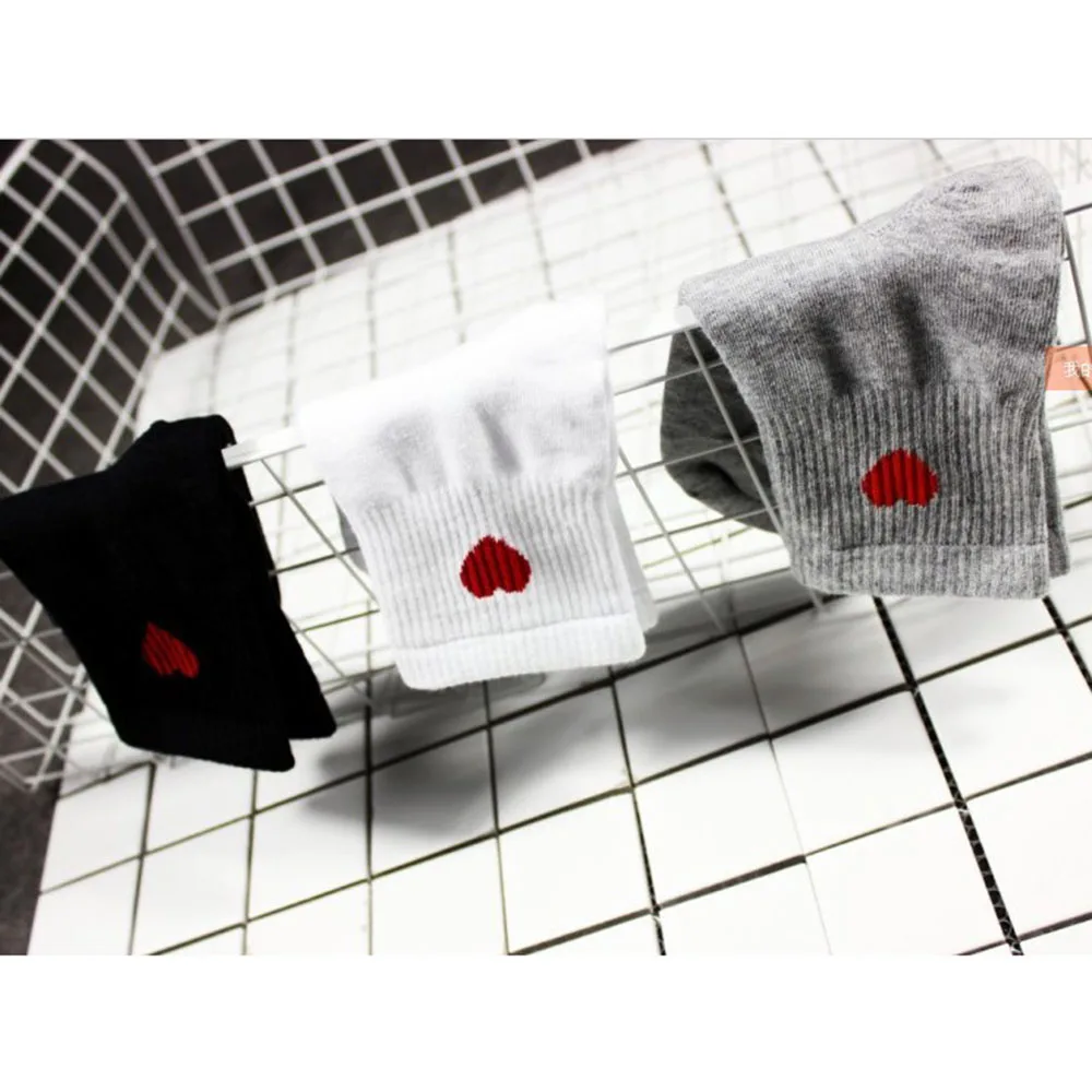 Носки женские/мужские дышащие до щиколотки повседневные хлопковые с рисунком