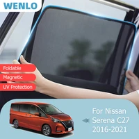 magnetic sunshade for nissan serena c27 2016 2021 custom window curtain sunshield mesh cover sun visor auto front rear accessory