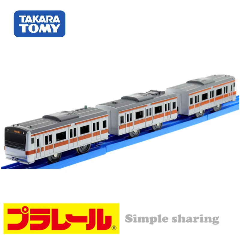 TOMY PLARAIL S 30 E233 центр линия батарея моторизованный 3 Car набор игрушечный поезд| |