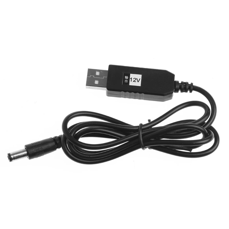 USB DC 5В в 12В 2 1x5 5 мм Мужской повышающий преобразователь адаптер кабель для