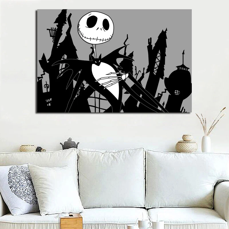 Кошмар до Рождества Джек стены искусства холст с печатью постера картина маслом