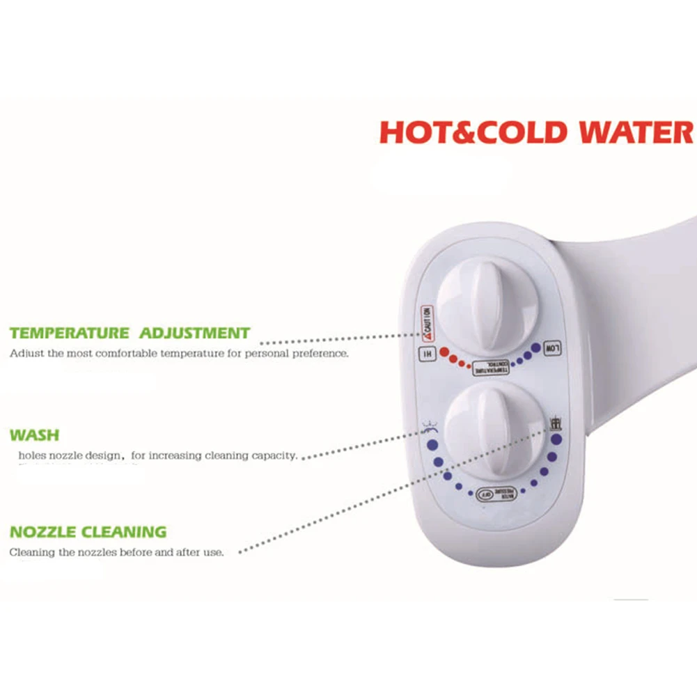 Умное приспособление для туалета биде с самоочисткой двойные сопла горячая и