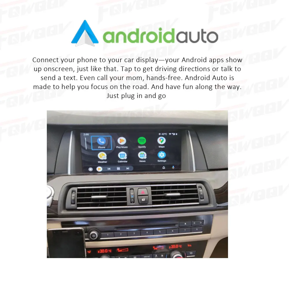 

Wireless CarPlay/Android Auto For BMW E90 E91 E92 E93 E60 E61 F25 F26 E70 E71 E84 2008-2013 CIC System Original Screen Upgrade