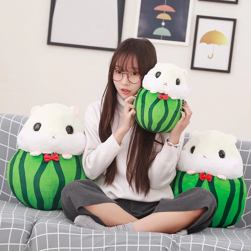 32 см милый хомяк превращается в фрукты плюшевая игрушка подушка фруктовая кукла