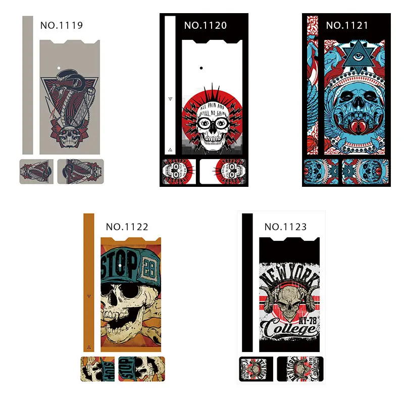 Волшебная Акула череп черная классная панк кожа Наклейка для Juul чехол пленка