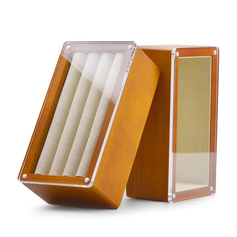 Oirlv Solid Wood Jewelry Box For Ring Earrings Necklace Pendant Bracelet Watch Storage Case Jewelry Display Box