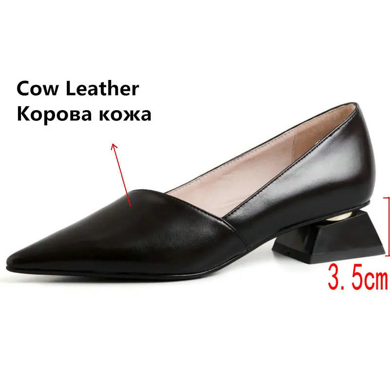 2021 Модная женская обувь из натуральной кожи Мужские модельные туфли с острым