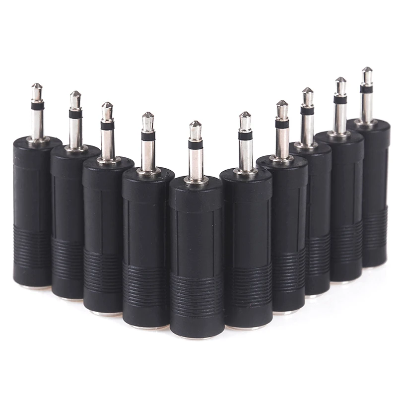 

1/8 3.5mm Male Plug To 1/4 6.35mm Female Jack Mono Adapter Connector Convertor