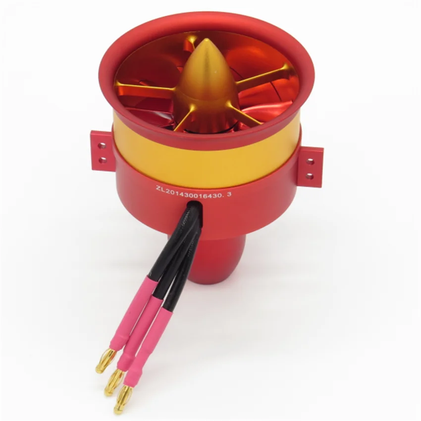 JP Metal 70mm 4s-6s Lipo Motor Ducted Fan EDF Jet 12 Blades 1pcs Electric for RC Airplane Model Accessories Parts 3055 2250KV