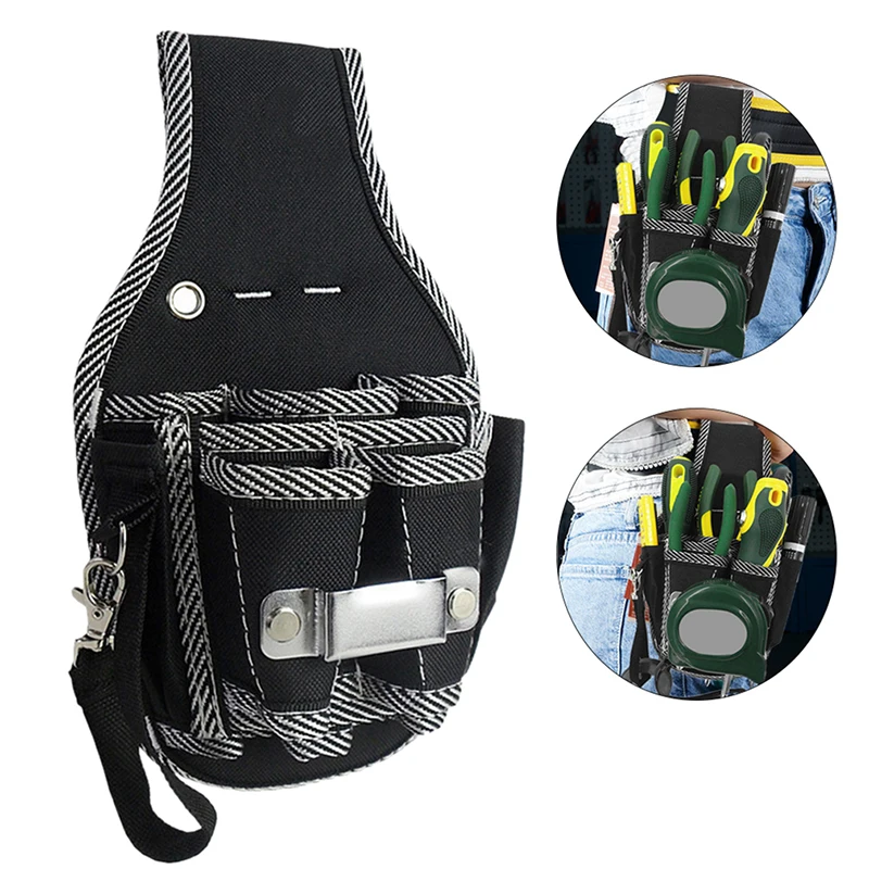 

Multifunctional Tool Pouch Hardware Electrician Toolkit Drill Holster Waist Oxford Cloth Wrench Screwdriver Tool Bag Waist Pakc