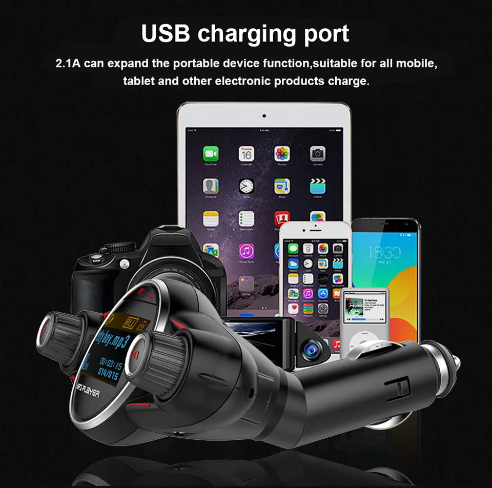 BT08 беспроводной Bluetooth Автомобильный mp3 плеер fm-передатчик AUX аудио приемник TF USB Flash музыкальные плееры двойной USB зарядное устройство