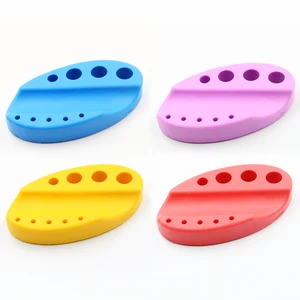 Новая овальная силиконовая Татуировка пигментные чернила чашка машина ручка держатель подставка Перманентный микроблейдинг макияж тату принадлежности