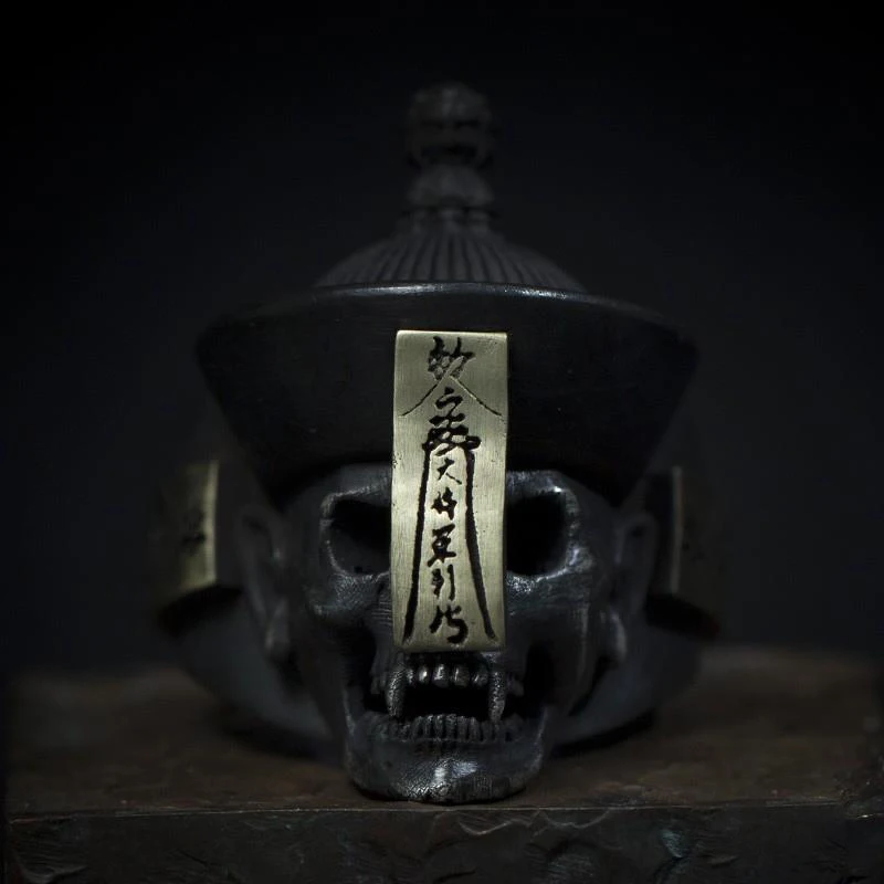 

New Original Retro Handmade Zombie Silver Ring Female Personality Couple Ring Skull Ring Male Jewelry Accessories