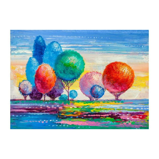 

Modern Nordic Landscape Seaside Pictures Balloon Trees Canvas Painting Oil Painting Poster Modern Wall Art Picture Decor Home