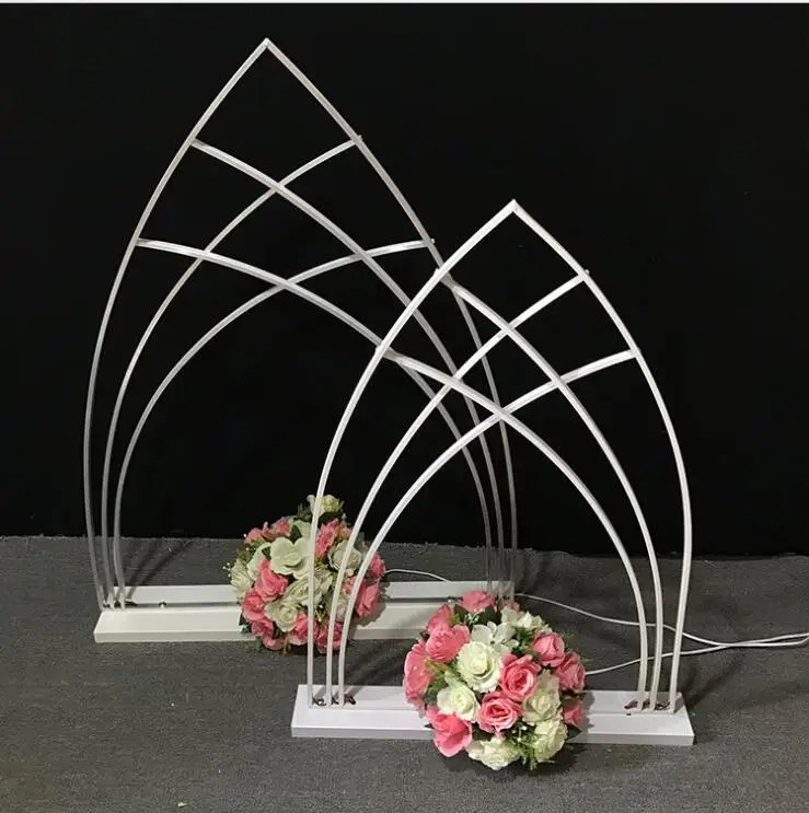 

5pcs New wedding luminous road guide props Stage background frame stand with light