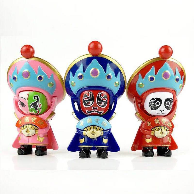 10 см мини креативная Пекинская оперная маска меняющая кукла Китайская