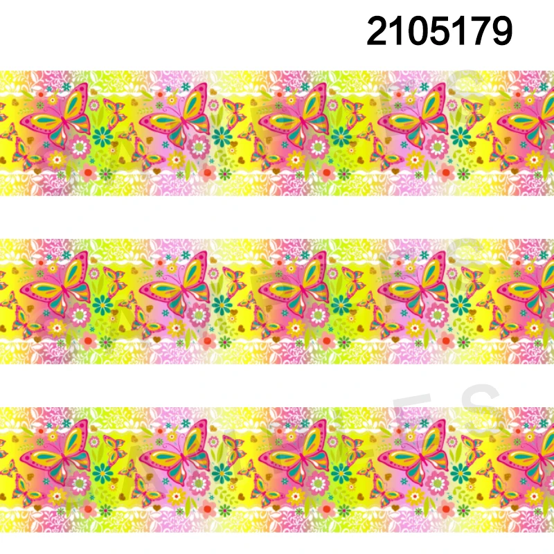 

10yadrs Flowers Grosgrain Ribbon Printed For Hair Bows DIY Crafts Handmade Accessories