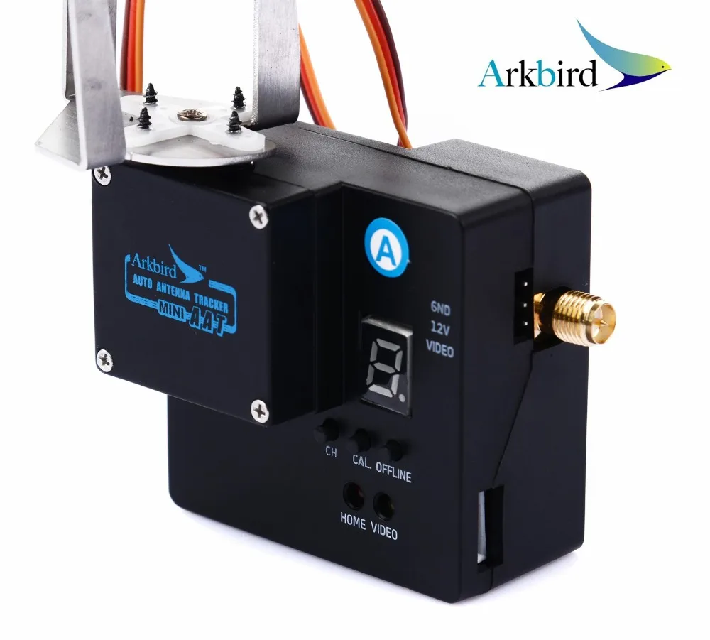 Arkbird FPV 5,8 ГГц мини авто антенный трекер карданный большой диапазон системы с воздушным модулем и наземной системой Встроенный видео приемник