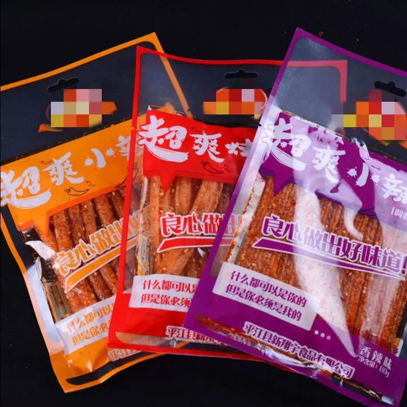 3 X Spicy strips snack Hunan specialty handmade spicy foo d 100g/bag |