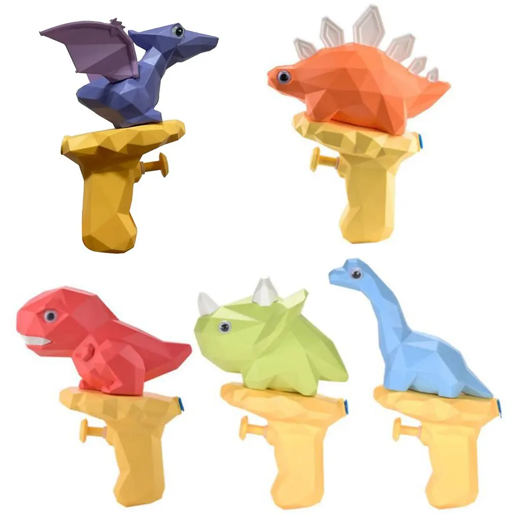

5pcs Animal Dinosaur Water Gun Summer Toy Water Spray Gun Toys Cute Cartoon Mini Press Water Pistols For Kids Adults Pool Toy