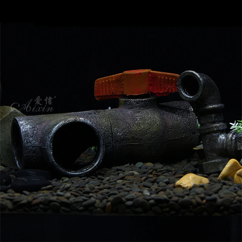 Аквариумное украшение для канализации аквариумная горная пещера Фотофон