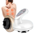 Электрический баночный массажер Guasha горячий компресс соскабливание Отопление Меридиан терапия Вакуумные присоски антицеллюлитная машина