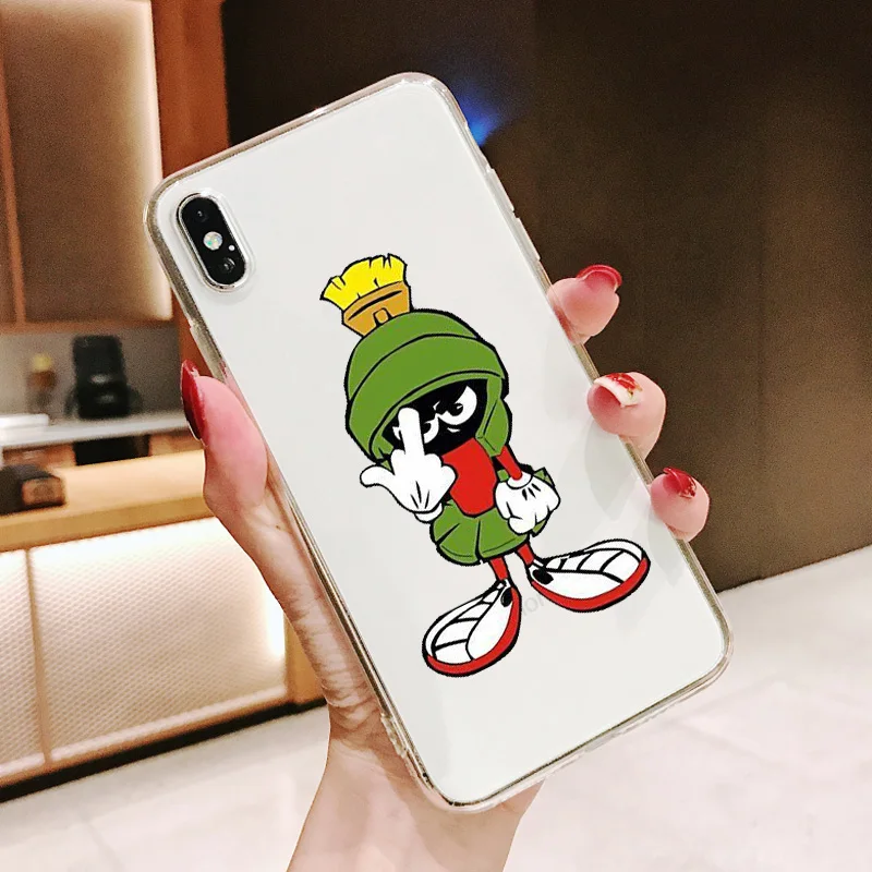 Мягкий чехол для телефона Bugs Bunny TweetyBird Daffy Duck Looney Twines iphone X 11Pro MAX XR XSMAX 7 8 6 6S Plus 5 SE 10 |