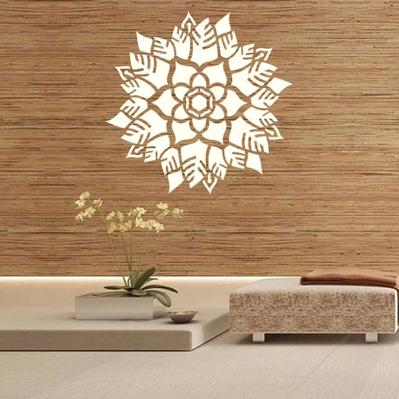 

1 Set 64 Styles Mandala Dot Painting Templates Stencils for DIY Rock Scrapbook Coloring Embossing Album Decor