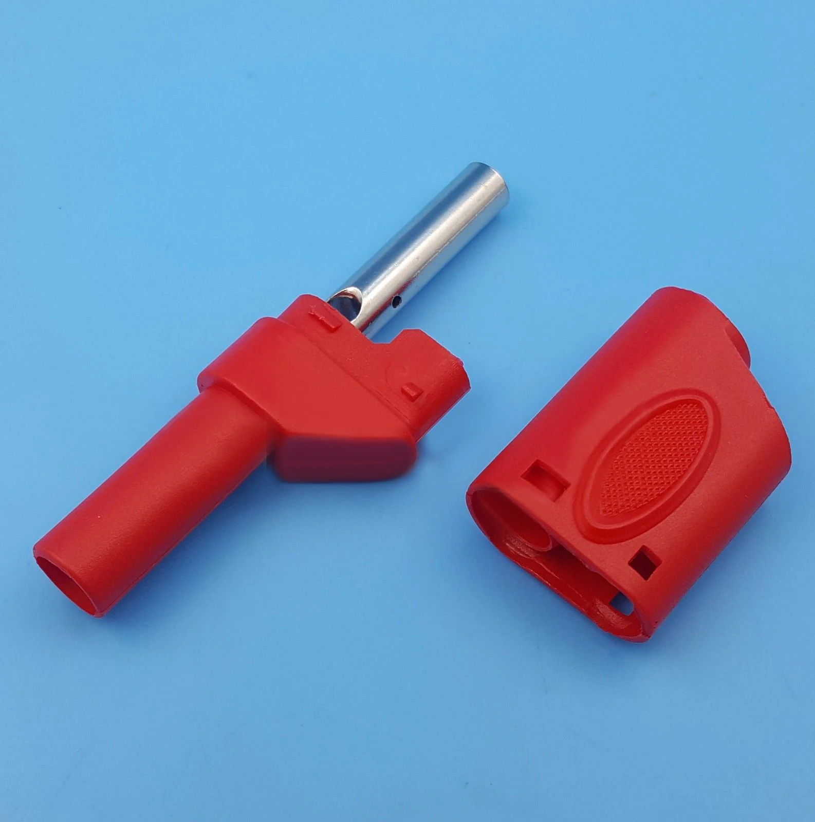 10 шт. красные черные полностью изолированный 4 мм Мужской стекируемые