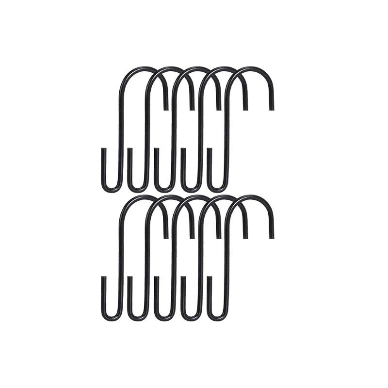 

10 шт., S-образные крючки для одежды