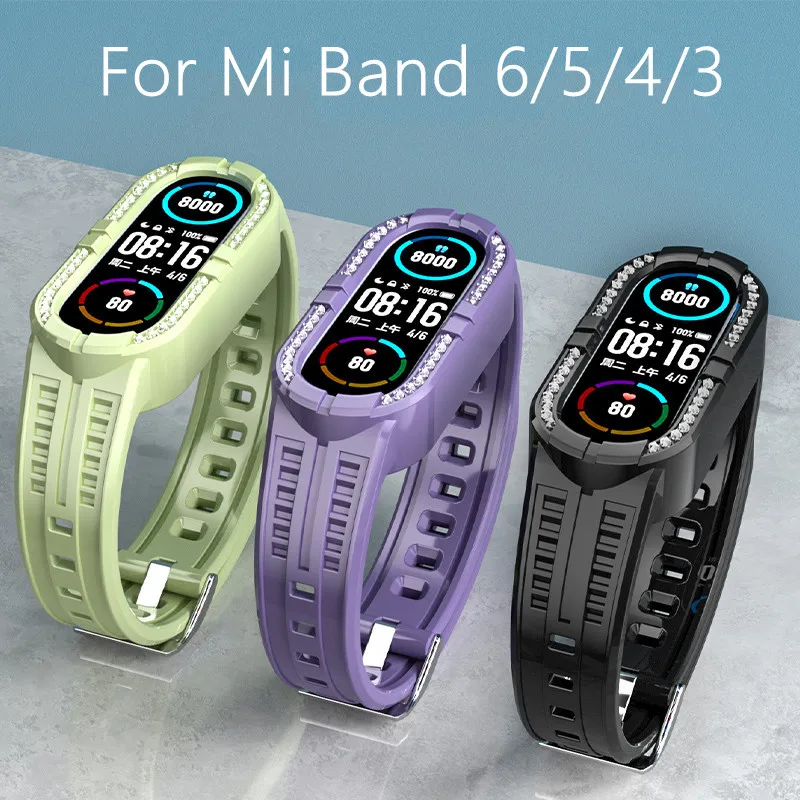 

Transparent Strap For Xiaomi Mi Band 6 5 4 Soft Silicone Watchband Tpu Watch Bracelet On Mi Band 6 5 4 NFC Sports Wristband