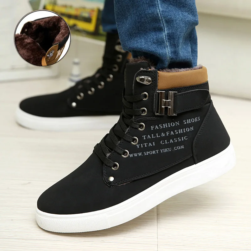 

Men shoes 2019 fashion new arrivals warm winter shoes men High quality frosted suede shoes men874