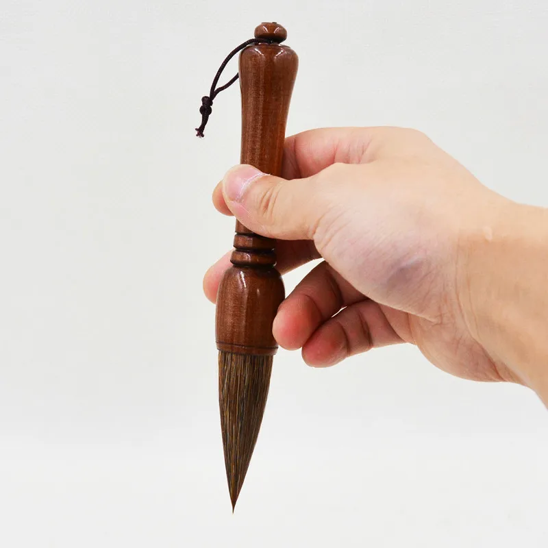 Кисть для каллиграфии с маленьким медведем кисть волос ручки надписей китайская