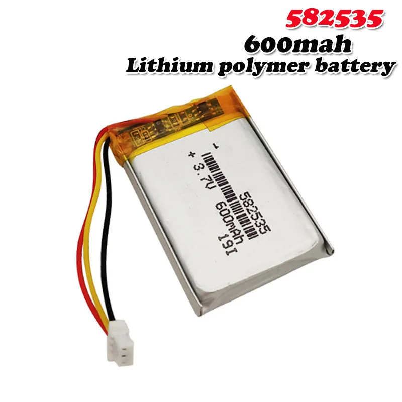 Литий ионный аккумулятор 3 7 В 600 мАч 582535 602535 для MIO 356hd 369 papago parkcity 710 MYSTERY MDR 985HDG Karkam M1