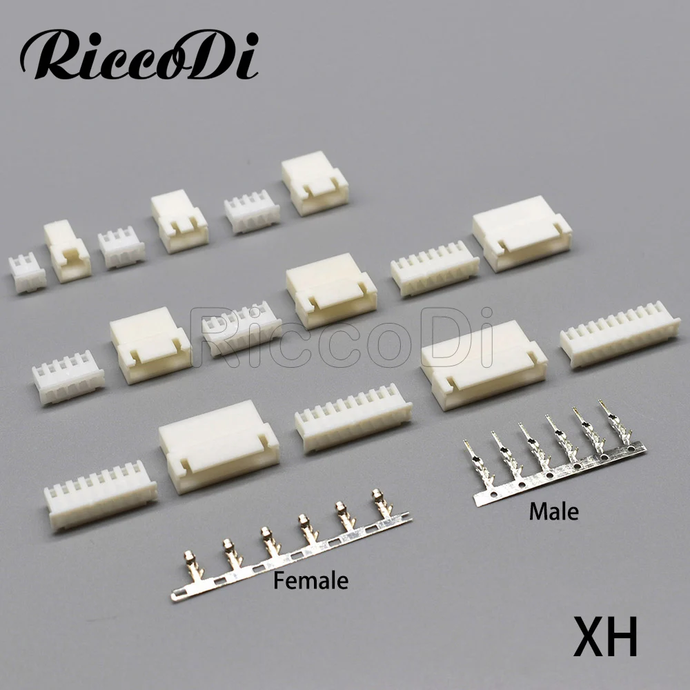 10/20/50 комплект коннектор XH2.5MM 2 5 MM шаг пластиковый корпус 2P 3P 4P 5P 6P 7P 8P штекер +