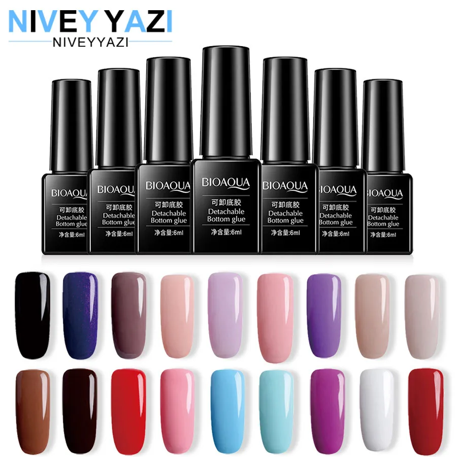 Гель лак для ногтей NIVEY YAZI Design гибридный Масло кутикулы УФ верхнее Базовое