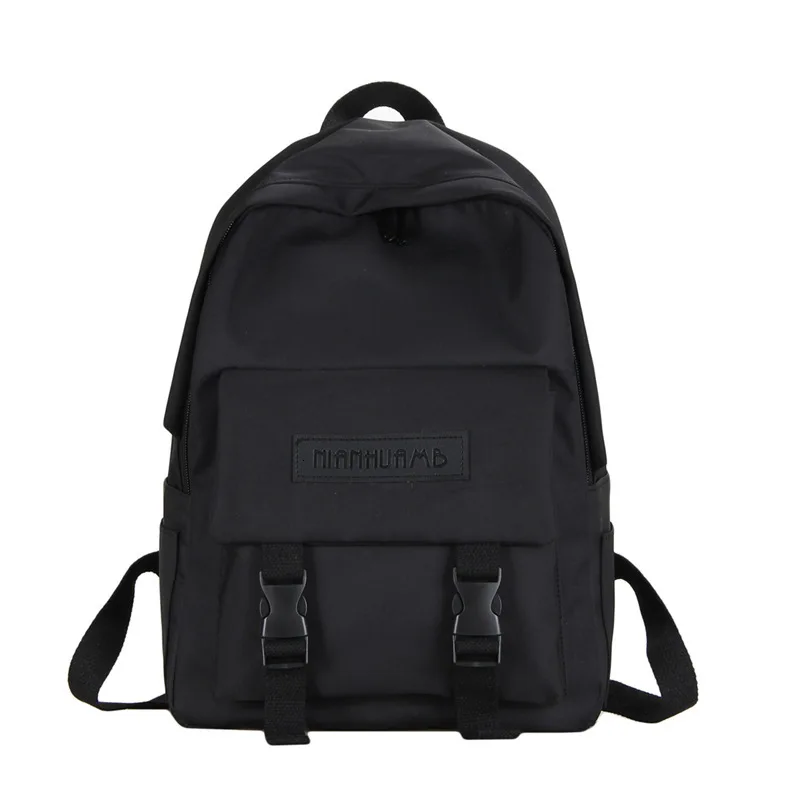 

Female Letter School Bag For Teenage Girls 2020 Nylon Travel Backpack Women Mochilas Sac A Dos Ladies Laptop Buckle Men Bag Pack